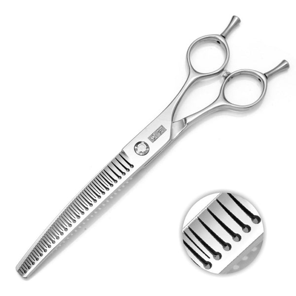 7050ZCQ, 7" Curved Blender - Japan ATS-314 / VG-10 Premium Steel - Pet Grooming Scissors