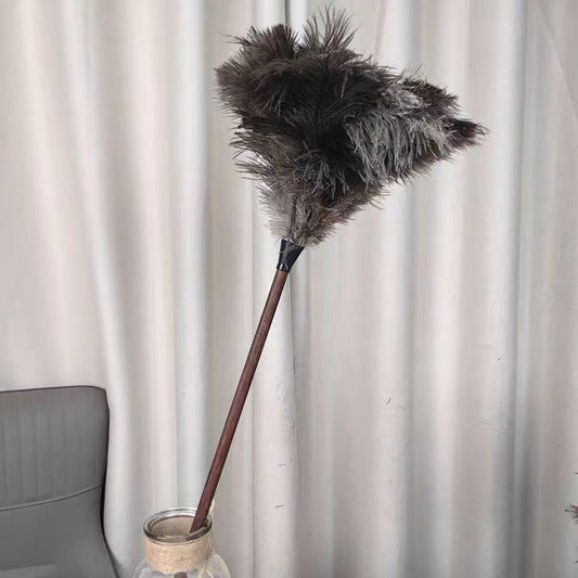 Ostrich Bird Feather Cat Toy - Teasing Stick