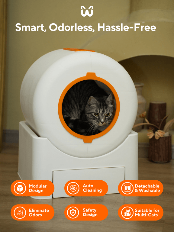 WhimzyPet Automatic Self-Cleaning Cat Litter Box