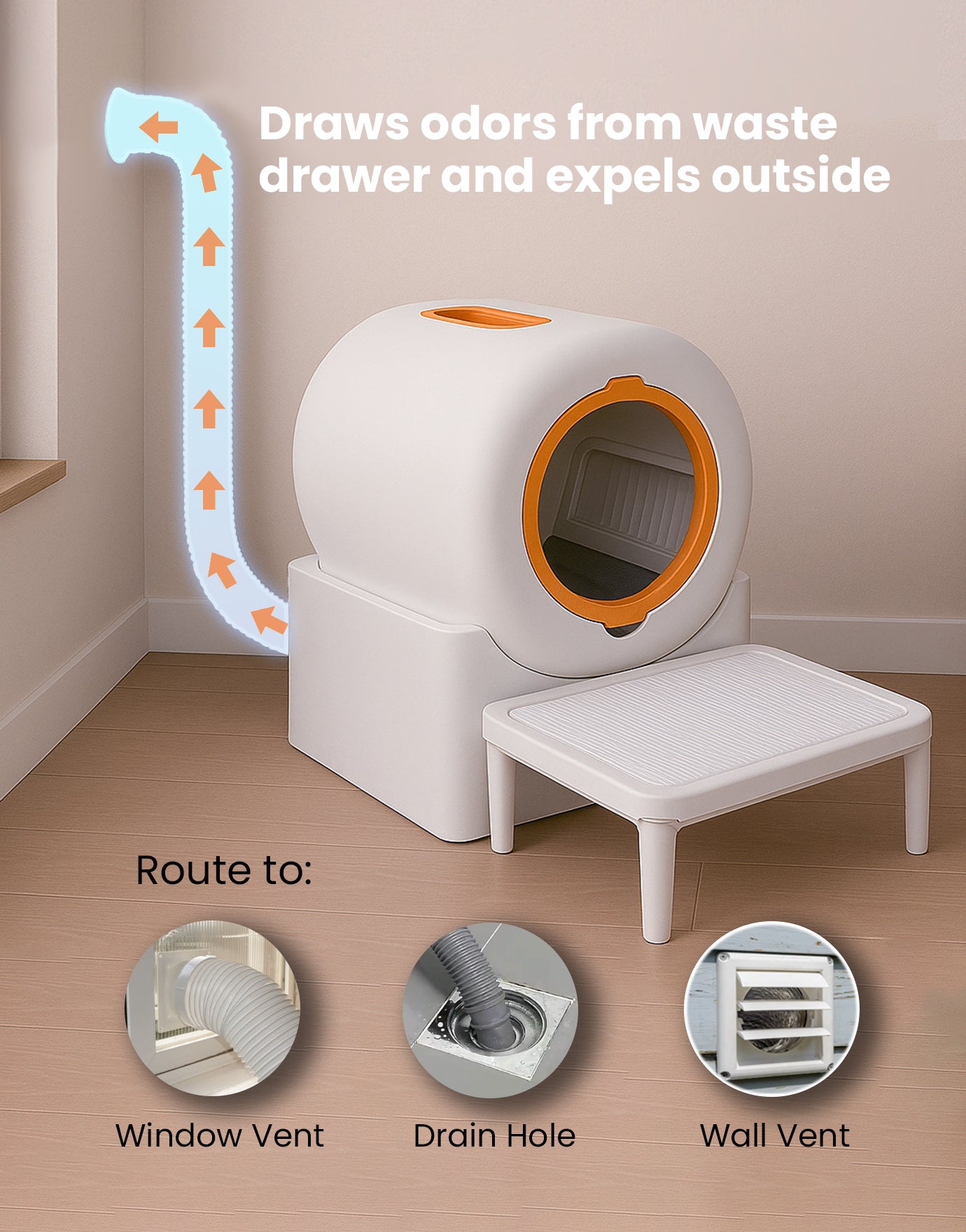 Fresh Air System - For WhimzyPet Automatic Cat Litter Box
